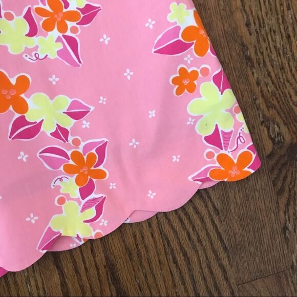 Lilly Pulitzer White Label Scalloped Lei Skirt 8 - Picture 3 of 4